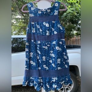KIMCHI BLUE Urban Outfitters Dress Size Large Blue Floral